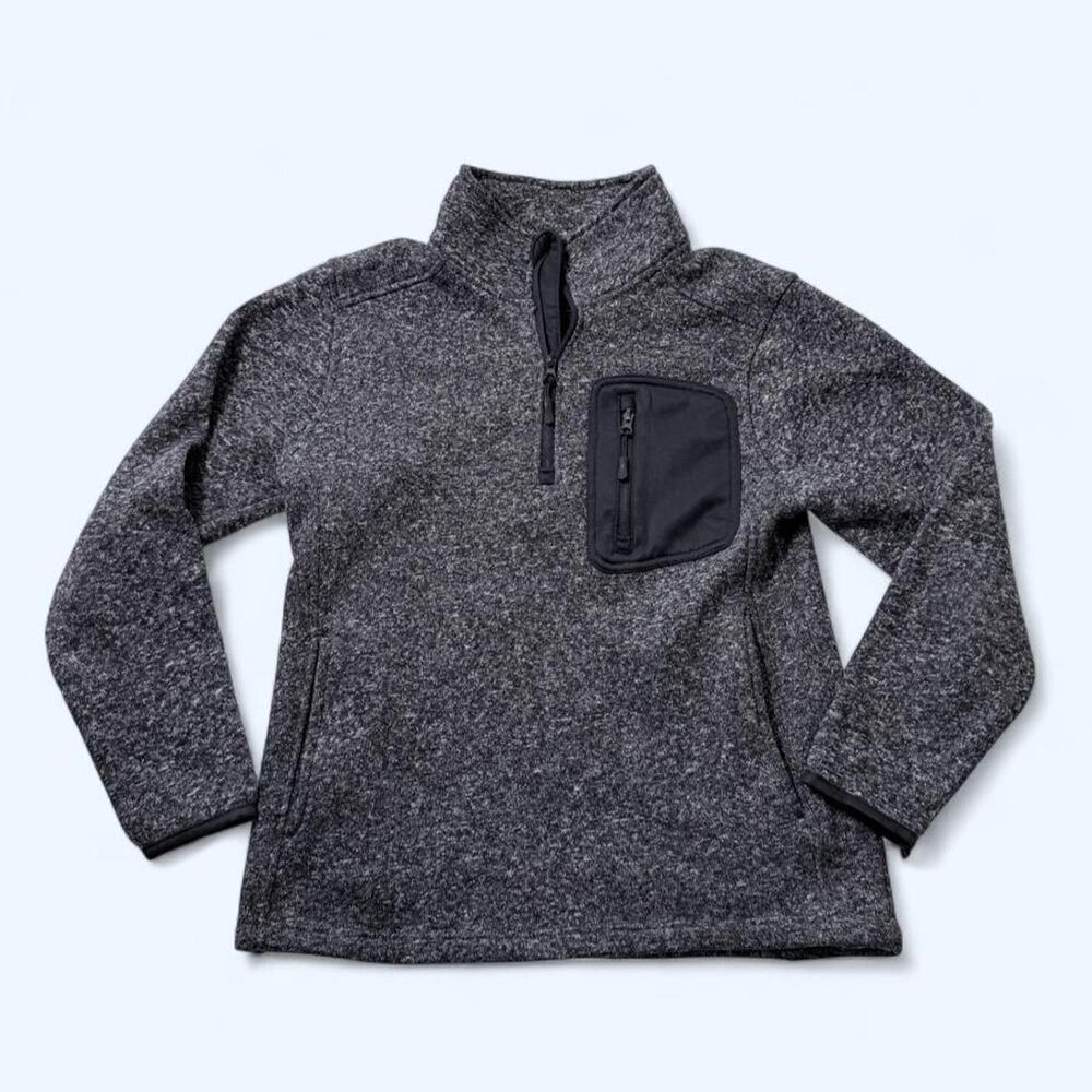 Rugby University Men's Grey Quarter Zip sweater